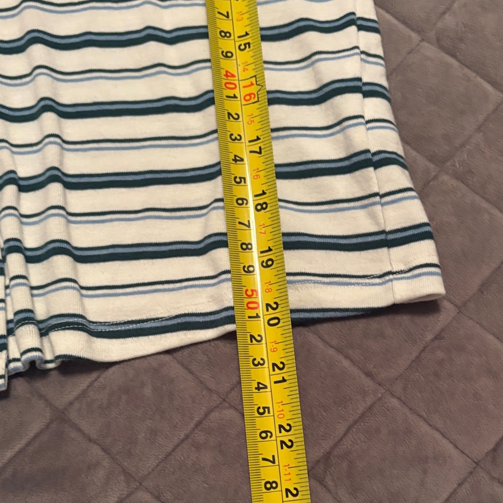 American eagle Striped Long Sleeve Button-Up Top. Medium - Picture 3 of 7